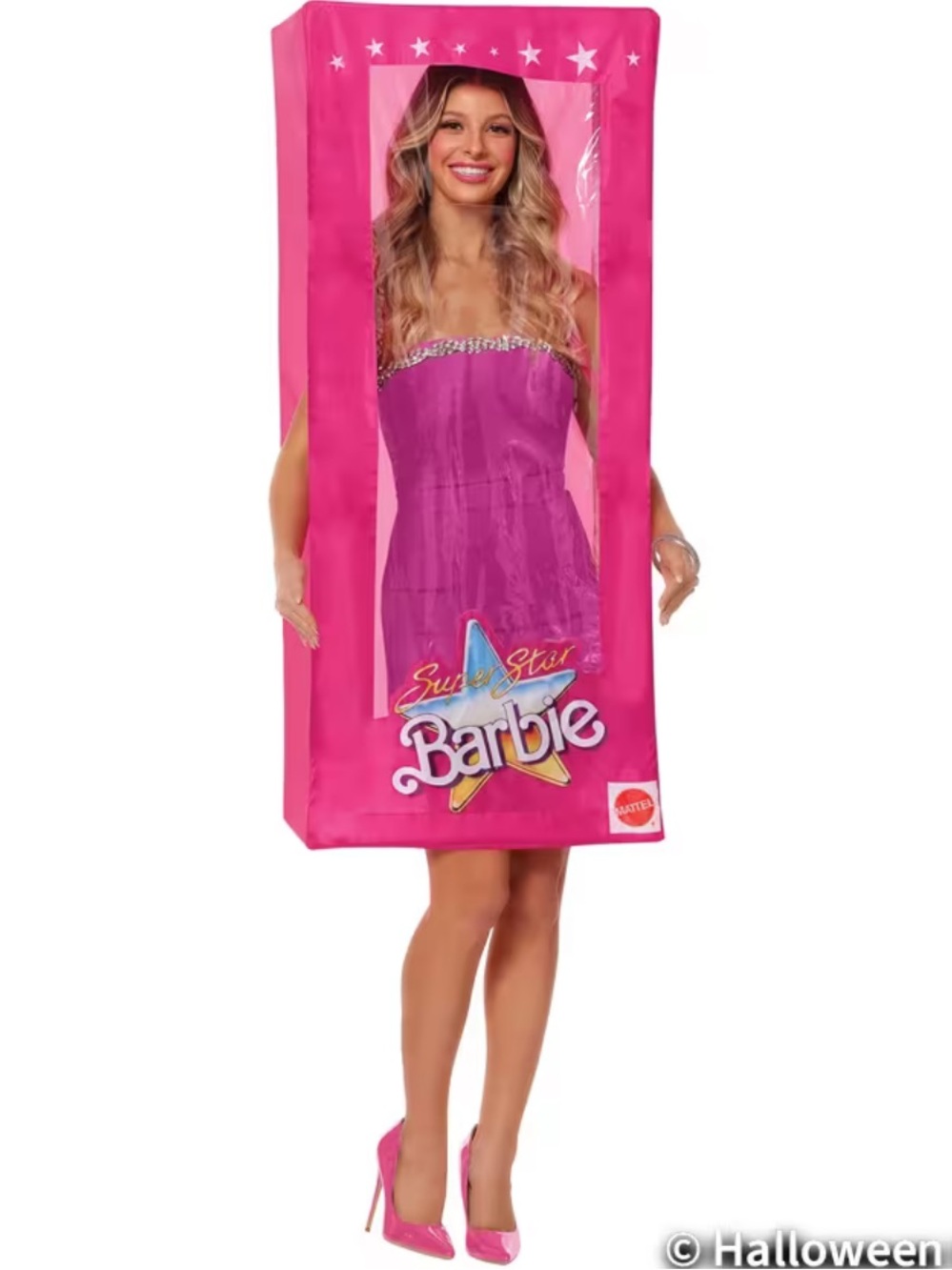 NWT Women's Barbie Box Costume Halloween Barbie